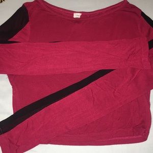 Maroon Crop Top